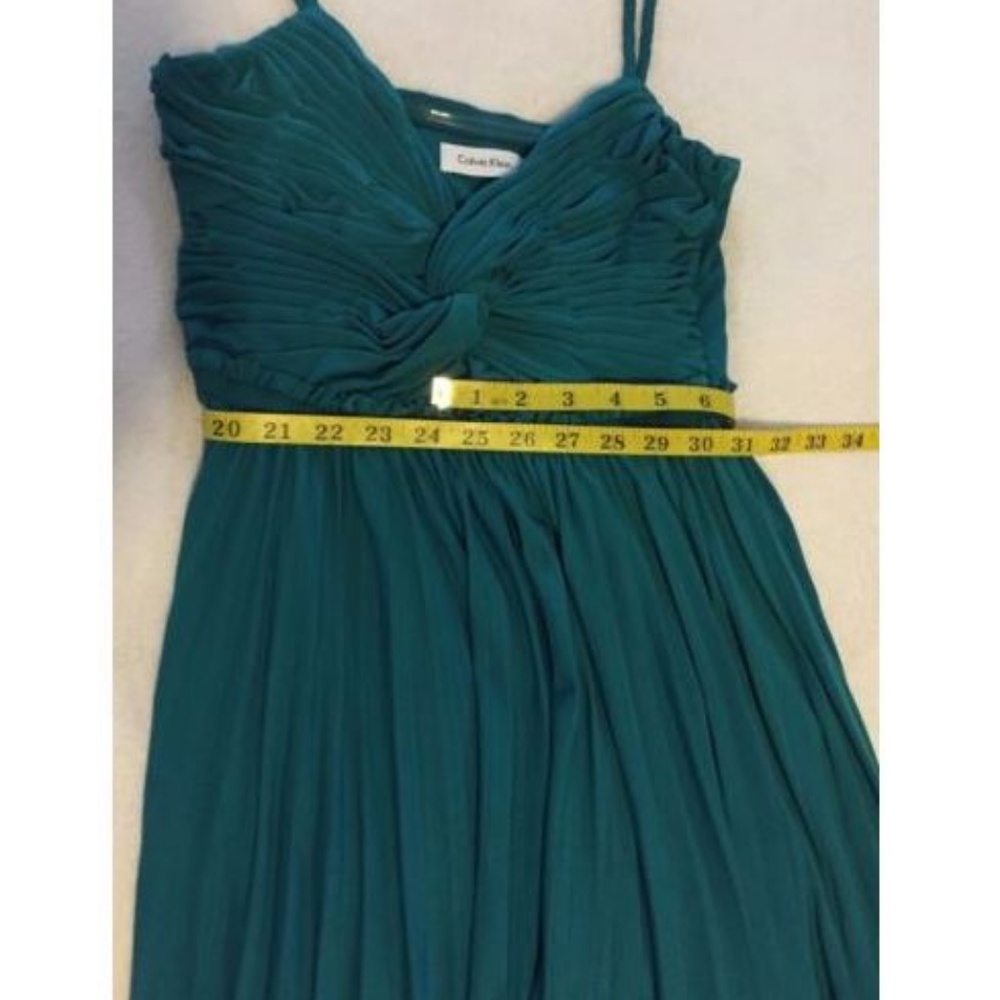Calvin Klein Pleated Twist Front Ruched Dress 4P - Picture 6 of 7